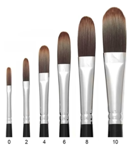 Trekell Spectrum Long Filbert Brush