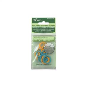 Clover Soft Stitch Jumbo Ring Markers 20/Pkg