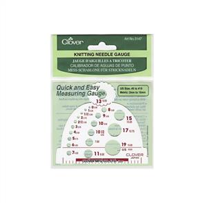 Clover Knitting Needle Gauge