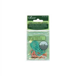 Clover Jumbo Stitch Ring Markers 20/Pkg