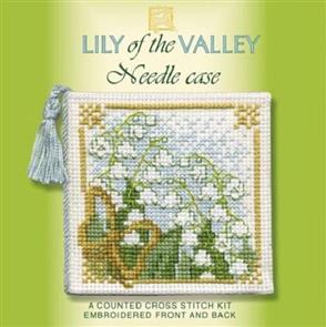 Textile Heritage Lilly of The Valley - Needle Case - Cross Stitch Kit