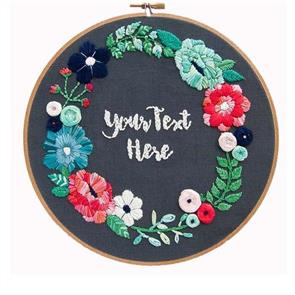 The Stitchsmith Sprintime Wreath Embroidery Pattern