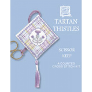 Textile Heritage Cross Stitch Kit Scissor Keep - Tartan Thistles