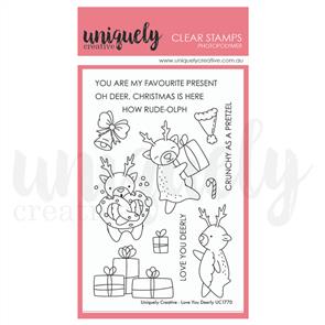 Uniquely Creative - Clear Stamps: Love You Deerly