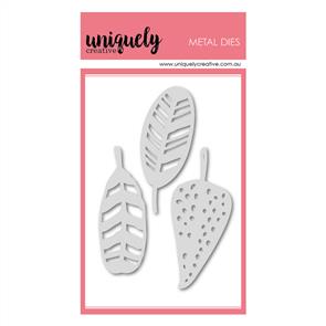 Uniquely Creative - Sketchy Feathers Trio Die Set 2