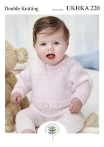 UKHKA  220 - Round Neck Cardigan, V Neck Cardigan and Sweater - Double Knit