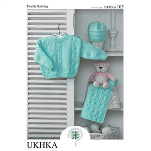 UKHKA Pattern 103 - Sweater, Hat and Scarf