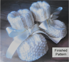 Alpaca Yarns Sheepskin Sole & Bow Bootie Pattern