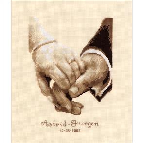 Vervaco Wedding Happiness On Aida Counted Cross Stitch Kit