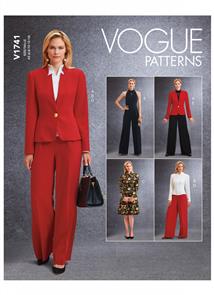 Vogue Pattern Misses' Jacket, Top, Dress, Pants and Jumpsuit V1741