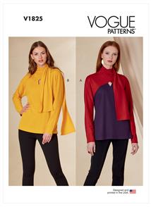 Vogue Pattern 1825 Misses' and Misses' Petite Top V1825