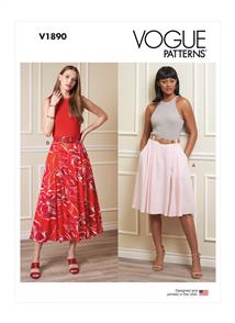 Vogue Pattern Misses' Skirts V1890