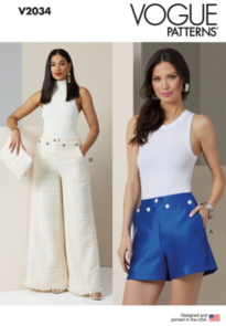 Vogue Patterns Misses' Shorts and Pants V2034