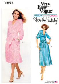Vogue Patterns 1970s Misses' Wrap Dress by Diane Von Furstenberg V2081