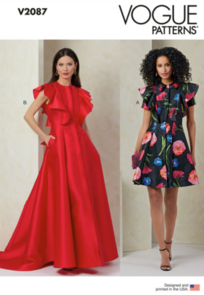 Vogue Patterns Misses' Dress with Sleeve and Length Variations V2087