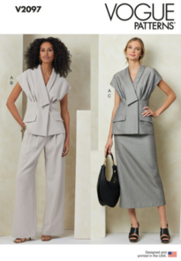 Vogue Patterns Misses' Top, Skirt and Pants V2097
