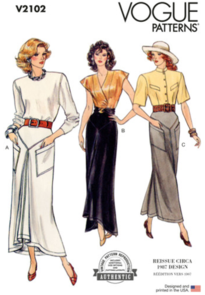 Vogue Patterns 1980s Misses' Skirts V2102