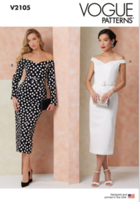 Vogue Patterns Misses' Dress with Petite Lines and Belt V2105