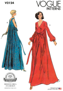 Vogue Patterns 1970s Misses' Loungewear V2124