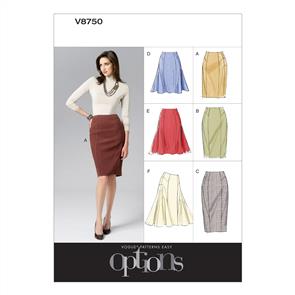 Vogue Pattern 8750 Misses' Skirt V8750