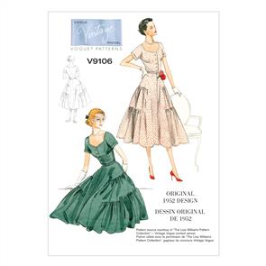 Vogue Pattern Misses' Dress and Belt V9106