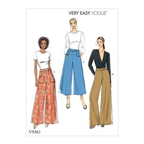 Vogue Pattern Misses'/Misses' Petite Pants V9361