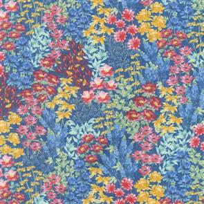 Wilmington Prints Garden Charm - Flower Field Blue