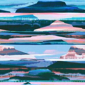 Robert Kaufman HAPPY HILLTOP WELD-20767-206 SUNSET