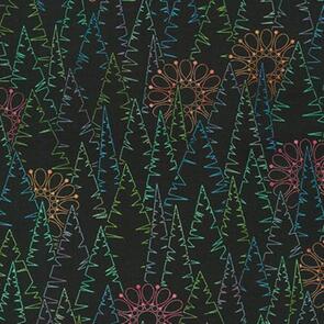 Robert Kaufman HAPPY HILLTOP WELD-20768-2 BLACK