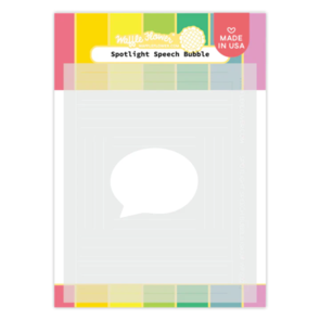 Waffle Flower Spotlight Speech Bubble Stencil