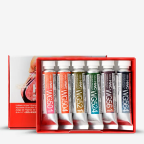 Holbein Artists' Watercolour Set - Bird -  6x 5ml Granulating Colours