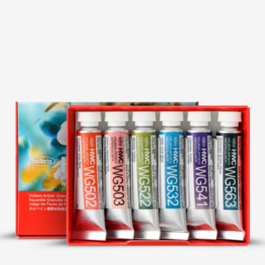 Holbein Artists' Watercolour Set - Flower -  6x 5ml Granulating Colours