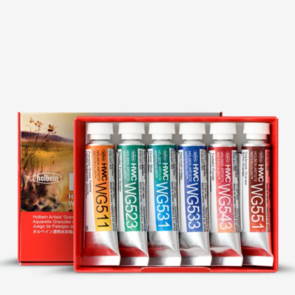 Holbein Artists' Watercolour Set - Landscape (Wind) -  6x 5ml Granulating Colours