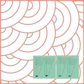 Westalee Circles On Quilts Set 6 -  Set/4 Templates Quilt Circles From 12" - 18"