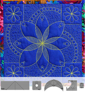 Westalee Flower Power Block 6 piece Template Set
