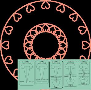 Westalee - Strand of Hearts Template Set LS