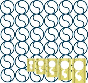 Westalee Design Stepping Out Yin & Yang Collection LS