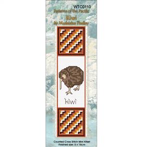 CraftCo Cross Stitch Kit Bookmark - Kiwi