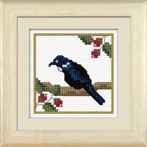 Lyn Manning New Zealand Birds - Tui, the Parson's Bird - Cross Stitch Kit
