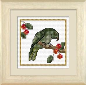 Lyn Manning New Zealand Birds - Kea the Mountain Parrot - Cross Stitch Kit