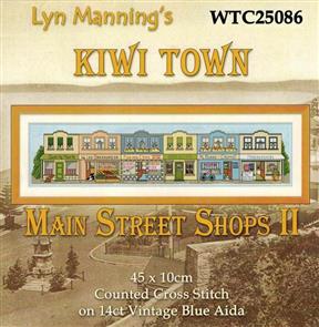 Lyn Manning Cross Stitch Kit - Main Street Shops II
