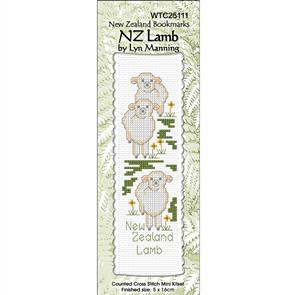Lyn Manning Cross Stitch Kit Bookmark - NZ Lamb