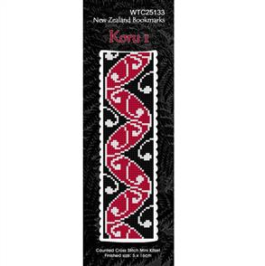 Lyn Manning Cross Stitch Kit - Bookmark - Koru I
