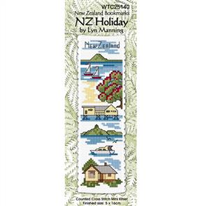 Lyn Manning Cross Stitch Kit Bookmark - NZ Holiday