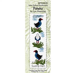 Lyn Manning Cross Stitch Kit Bookmark - Pukeko