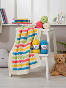 West Yorkshire Spinners Carnival Crochet Baby Blanket - Crochet Pattern