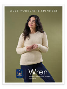 West Yorkshire Spinners Wren - Women’s Garter Stitch Jumper - Knitting Pattern / Kit