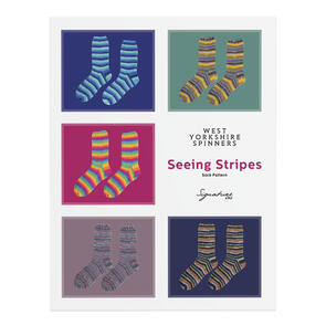 West Yorkshire Spinners Seeing Stripes Sock Pattern - Knitting Pattern / Kit