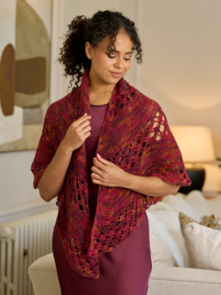 West Yorkshire Spinners Signature 4ply Sparkle - Florabelle Shawl - Crochet Pattern / Kit