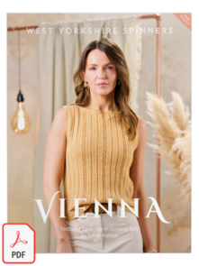 West Yorkshire Spinners Vienna Textured Tank Top in Solstice 4ply - Knitting Pattern